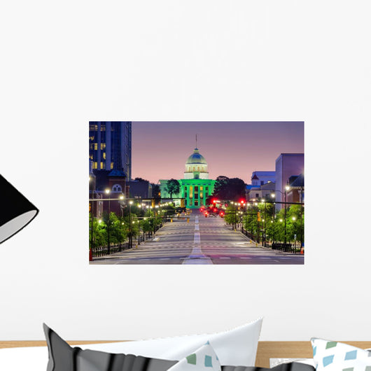 Montgomery Alabama Downtown Wall Decal