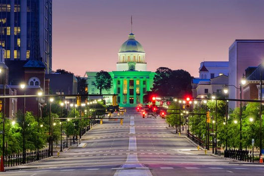 Montgomery Alabama Downtown Wall Decal