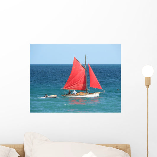 Little Red Boat Wall Mural