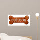 Bulldog 3D Rendering Rough Wall Decal