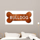 Bulldog 3D Rendering Rough Wall Decal
