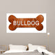 Bulldog 3D Rendering Rough Wall Decal