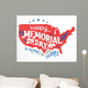 Happy Memorial Day Memory Wall Decal