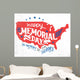 Happy Memorial Day Memory Wall Decal
