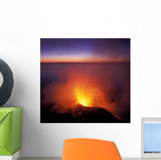 Volcano Eruption Wall Decal