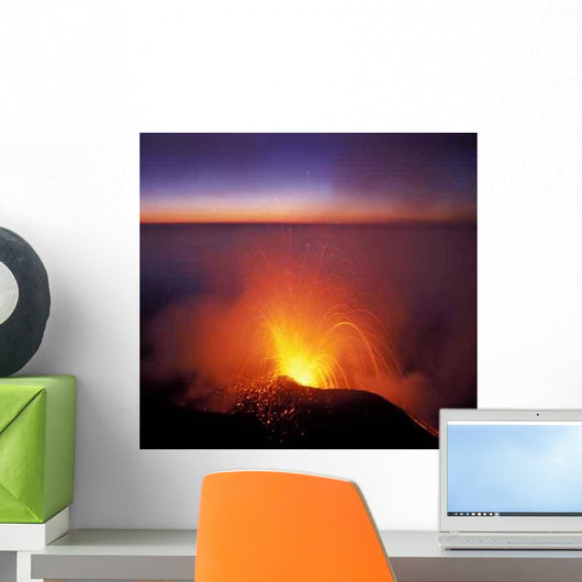 Volcano Eruption Wall Decal