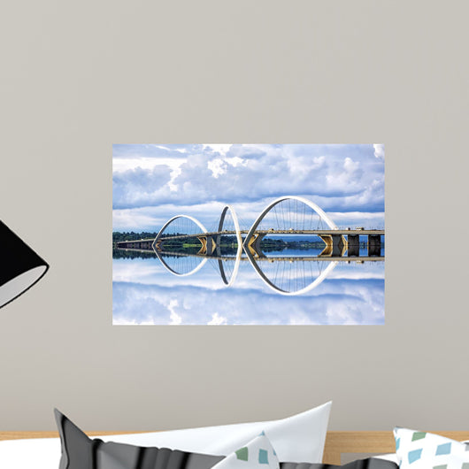 JK Bridge in Brasilia, capital of Brazil. Wall Mural