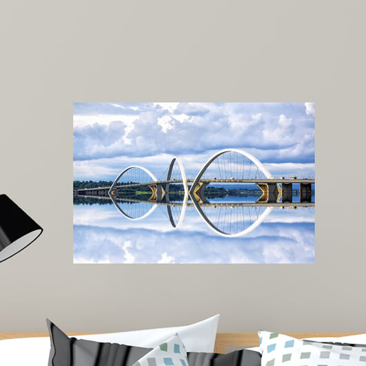 JK Bridge in Brasilia, capital of Brazil. Wall Mural