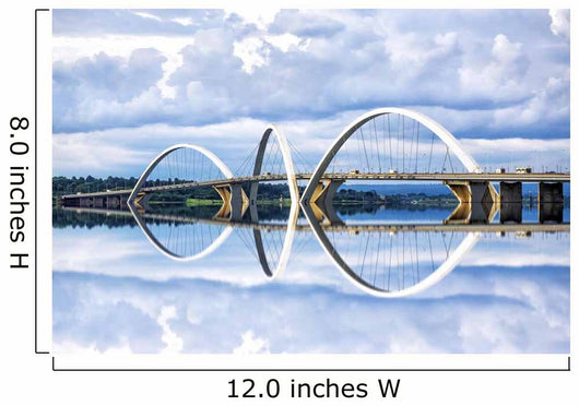 JK Bridge in Brasilia, capital of Brazil. Wall Mural