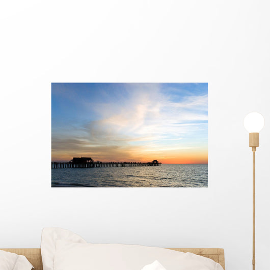 Sonnenuntergang Am Pier in Naplesfloridausa Wall Mural