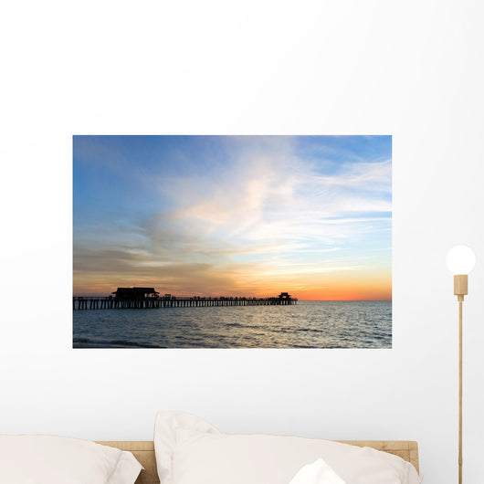 Sonnenuntergang Am Pier in Naplesfloridausa Wall Mural