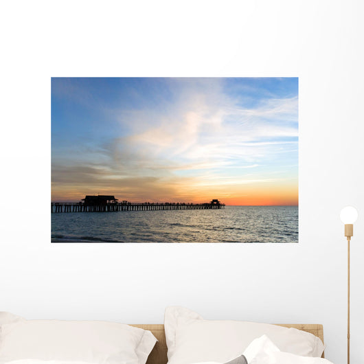 Sonnenuntergang Am Pier in Naplesfloridausa Wall Mural