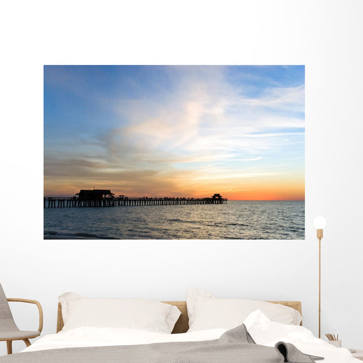 Sonnenuntergang Am Pier in Naplesfloridausa Wall Mural