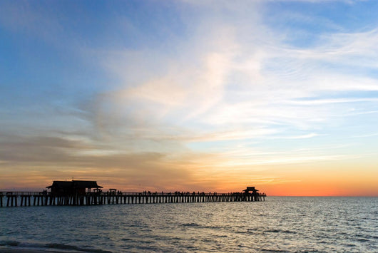 Sonnenuntergang Am Pier in Naplesfloridausa Wall Mural
