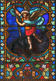 The Archangel Michael (stained Glass Window) Wall Mural