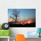 Night Fire Wall Decal