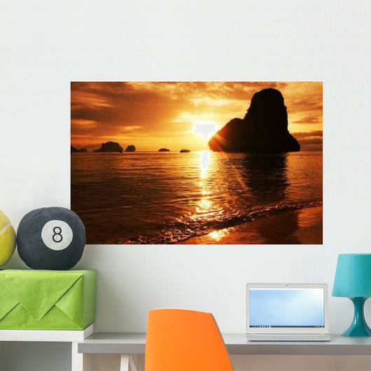 Sea Sunset Wall Decal Design 3