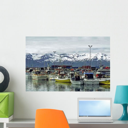 Fishing Port Husavik Wall Decal