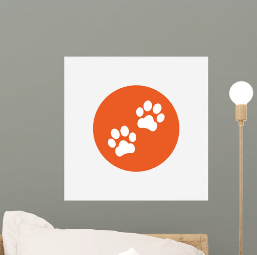 Paw Sign Icon Dog Wall Decal