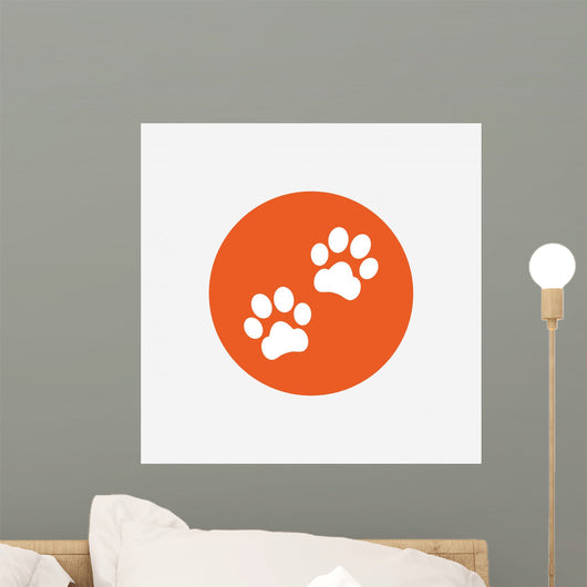 Paw Sign Icon Dog Wall Decal