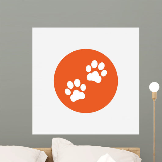 Paw Sign Icon Dog Wall Decal