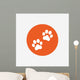 Paw Sign Icon Dog Wall Decal