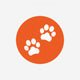 Paw Sign Icon Dog Wall Decal
