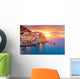 Old village Manarola, coast of Italy Wall Decal