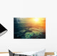 Stormy Sunny Ocean Wall Mural