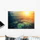 Stormy Sunny Ocean Wall Mural