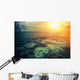 Stormy Sunny Ocean Wall Mural