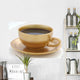 Gold Cup of Coffe on White Background Wall Decal