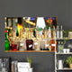 Many bottles of alcohol Wall Mural