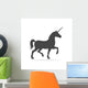 Silhouette Unicorn Horse Icon Wall Decal