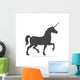 Silhouette Unicorn Horse Icon Wall Decal