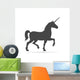 Silhouette Unicorn Horse Icon Wall Decal