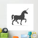 Silhouette Unicorn Horse Icon Wall Decal