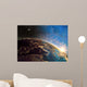 Detailed colorful Earth,
highly detailed planet earth in the morning Wall Mural