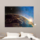 Detailed colorful Earth,
highly detailed planet earth in the morning Wall Mural