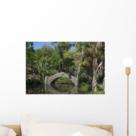 Stone Walkway over Dirty Wall Decal