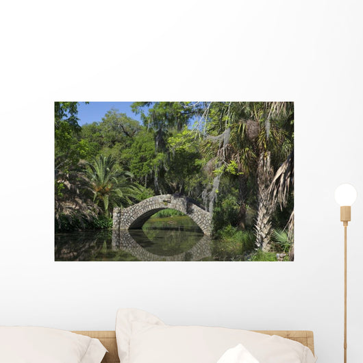 Stone Walkway over Dirty Wall Decal
