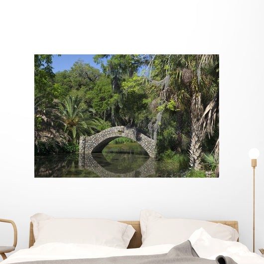 Stone Walkway over Dirty Wall Decal