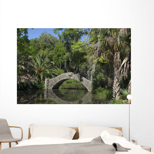 Stone Walkway over Dirty Wall Decal