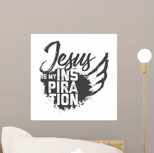 Bible Lettering Christian Art Wall Decal