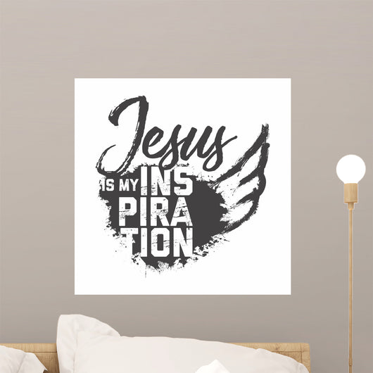 Bible Lettering Christian Art Wall Decal