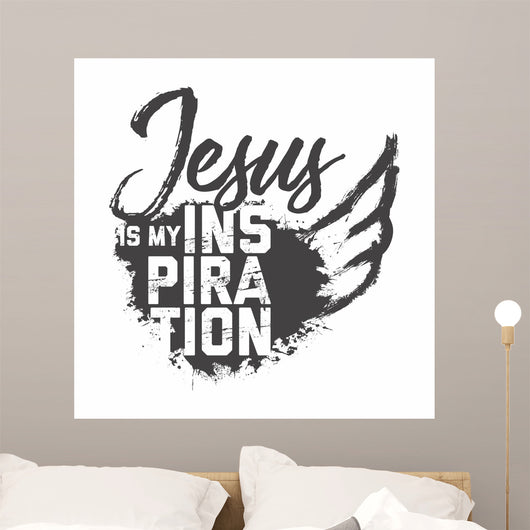 Bible Lettering Christian Art Wall Decal