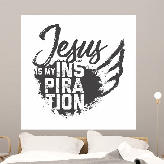 Bible Lettering Christian Art Wall Decal