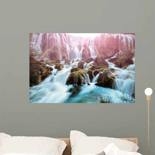 Waterfall in Jiuzhaigou national park, China Wall Mural