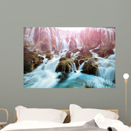 Waterfall in Jiuzhaigou national park, China Wall Mural