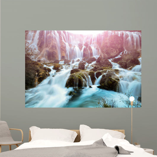 Waterfall in Jiuzhaigou national park, China Wall Mural
